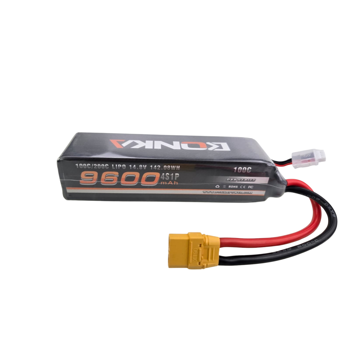 Bonka Lipo Akku  9600mAh 14,8V 100C  Softcase XT90