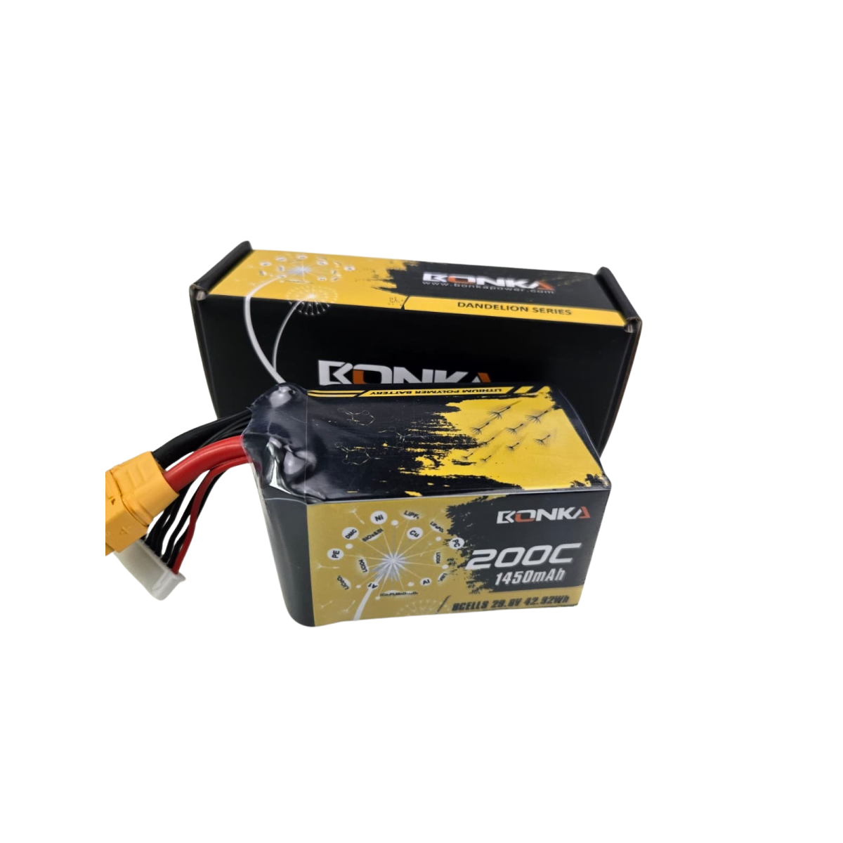 Bonka Lipo Akku1450mAh 29,6V 200C/400C FPV XT90