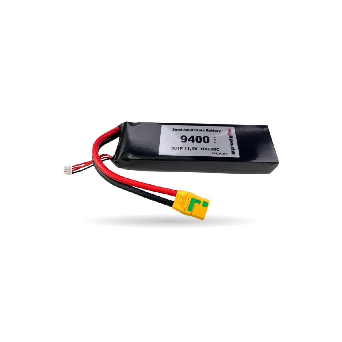 Semi-Solid-State Lipo Akku 9400mAh 11,1V 10C/20C  XT90 Antib