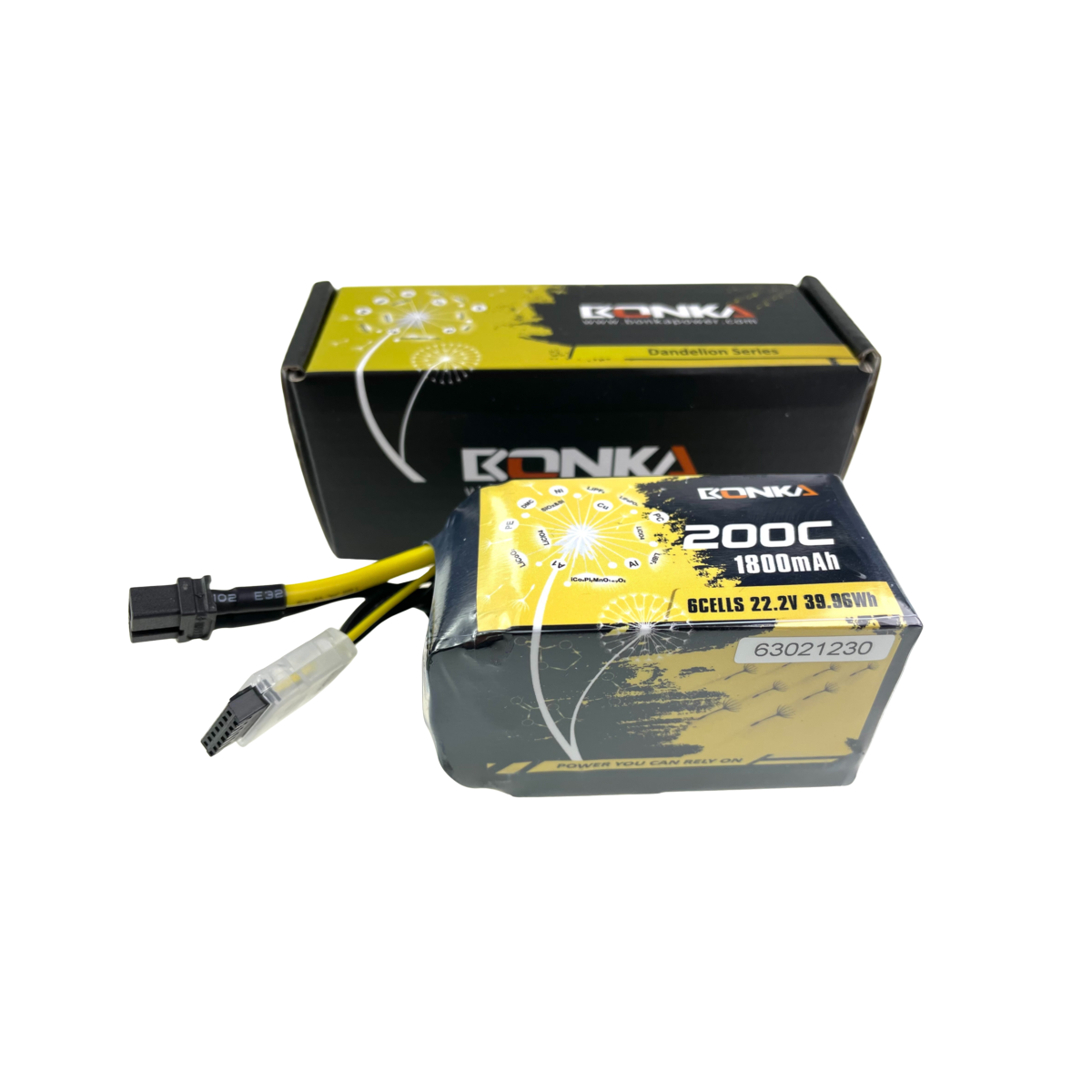 Bonka Lipo Akku1800mAh 22,2V 200C/400C FPV XT60