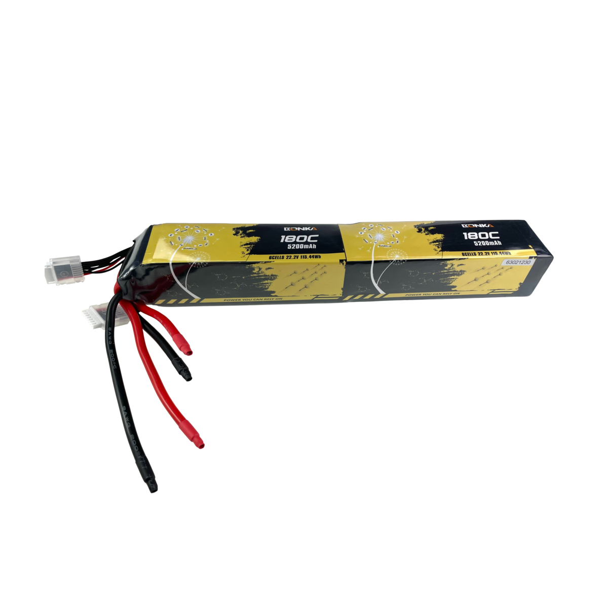 Bonka Lipo Akku 5200mAh 44,4V 12S 180C lang Splittpack 2x6S 