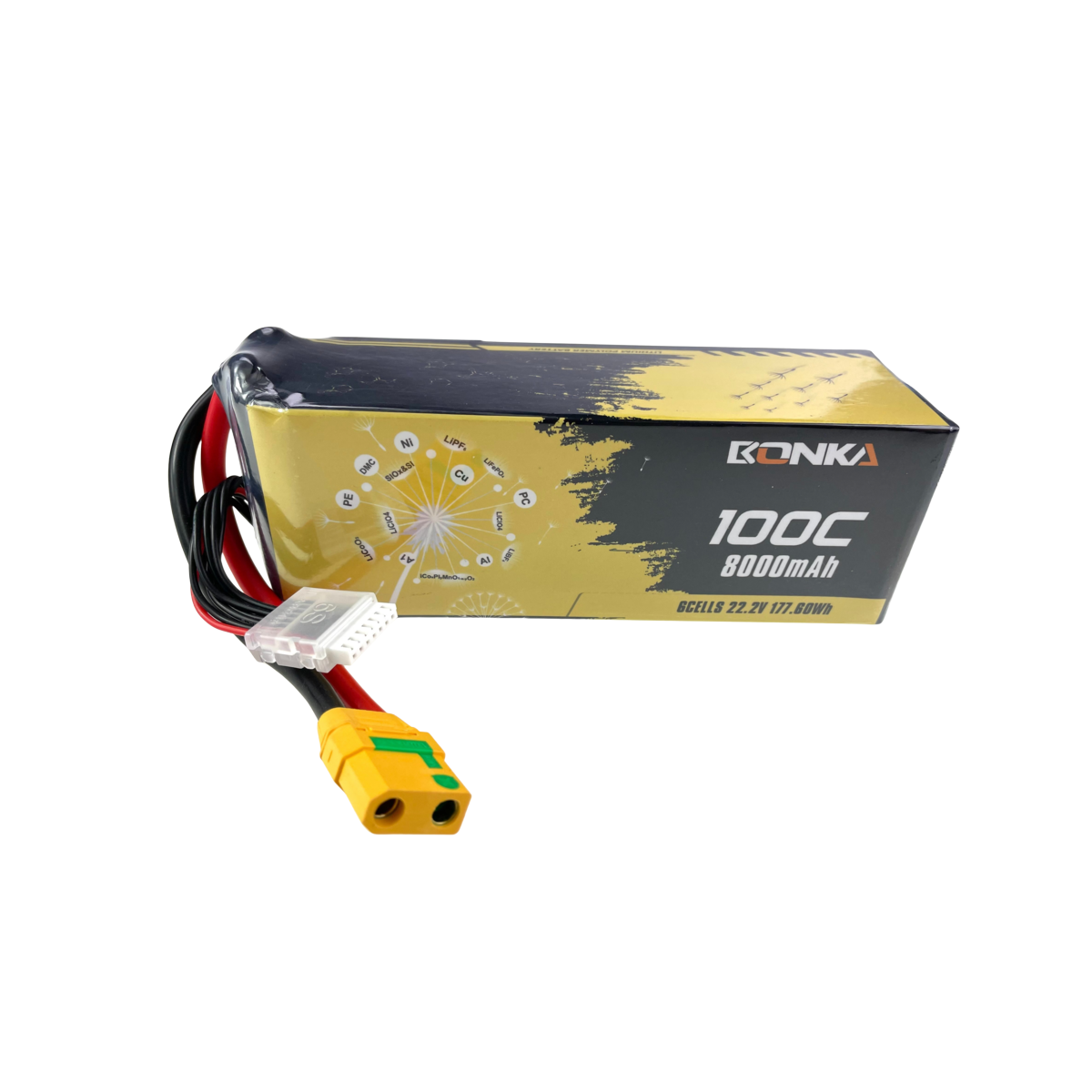 Bonka Lipo Akku 8000mAh 100C  22,2V XT90 box