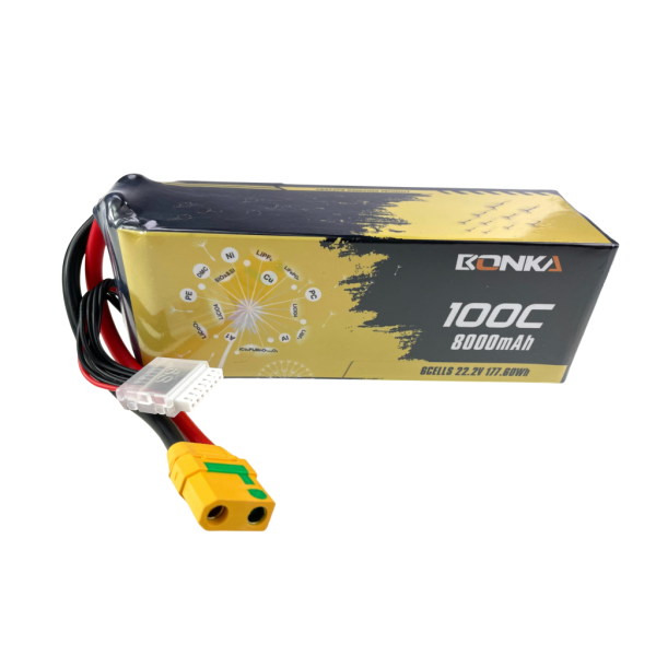 Bonka Lipo Akku 8000mAh 100C  22,2V XT90 Antiblitz
