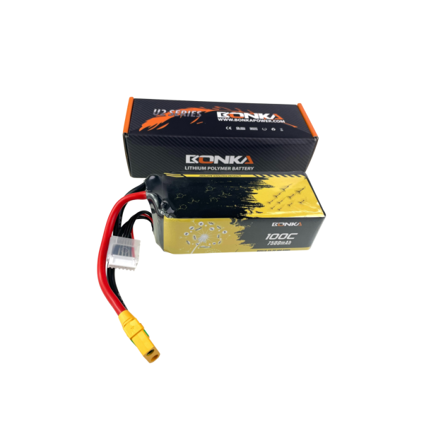 Bonka Lipo Akku 7500mAh 100C  22,2V XT90 Antiblitz