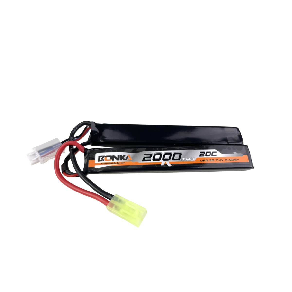 Bonka Airsoft Lipo Akku 2000mAh 2S 7,4V 20C-2-MiniTamiya