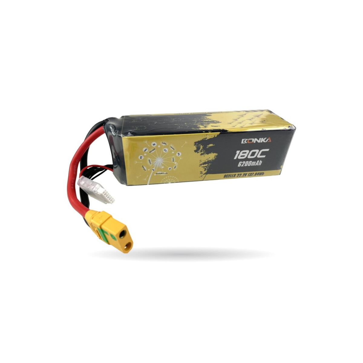 Bonka Lipo Akku 6200mAh 180C HEIM Series 22,2V XT90 Antiblit