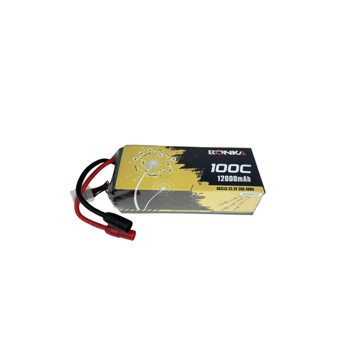 Bonka Lipo Akku 12000mAh 100C  22,2V AS150 Antiblitz