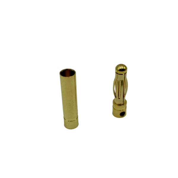 5 Paar  4mm Goldkontaktstecker