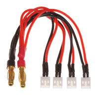 Ladeadapter 4-fach PH2.0 parallel mcpx-->4mm Goldstecker /  PWC  PowerWhoopConnector