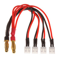 Charging adapter 4-fold PWC (parallel) mcpx-->4mm gold plug / PWC PowerWhoopConnector