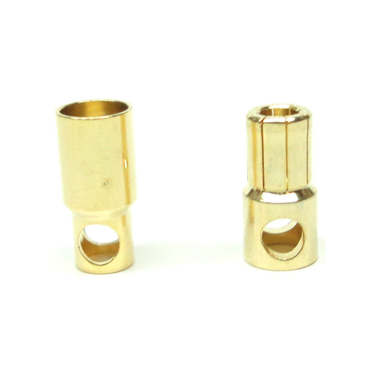 1 Paar 6mm Goldkontaktstecker