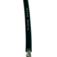 Silikonkabel 10AWG (5,27mm&sup2;) schwarz