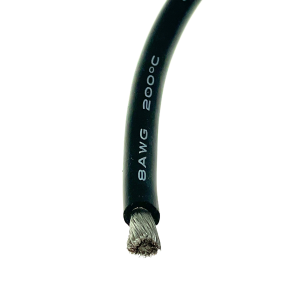 Silikonkabel 8AWG (8,35mm&sup2;) schwarz