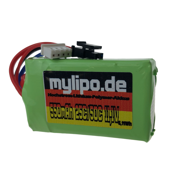 Lipo Battery 550mAh 11.1V 25C/50C HIROBO SRB Quark SG