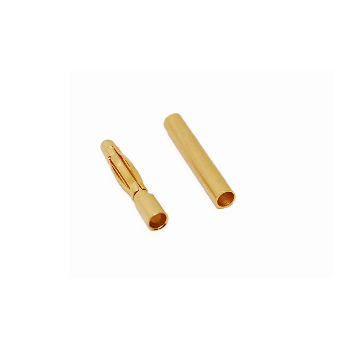 5 Paar 2mm Goldkontaktstecker