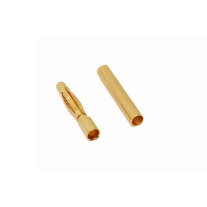 5 Paar 2mm Goldkontaktstecker