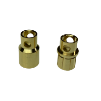 1 Paar 8mm Goldkontaktstecker