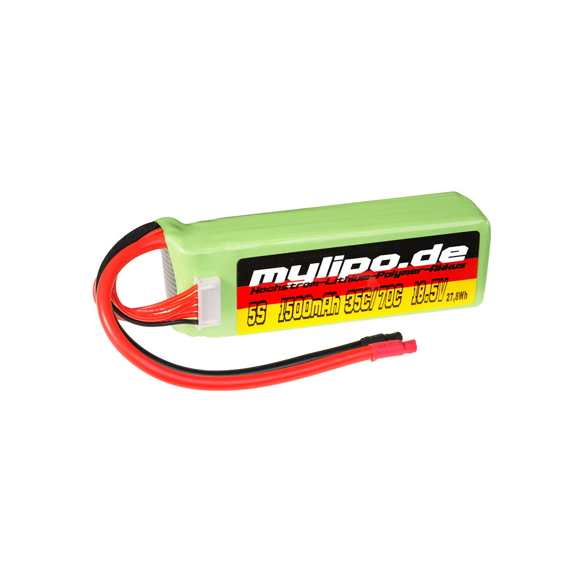 Lipo Akku 1500mAh 18,5V 5S 35C/70C