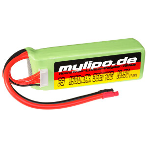 Lipo Battery 1500mAh 18.5V 5S 35C/70C