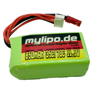 Lipo Battery 850mAh 11.1V 35C/70C