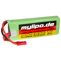 Lipo Akku  900mAh 7,4V 30C/60C 200 QX