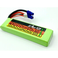 HV - Lipo Akku 3200mAh 7,4V 2S 30C/60C EC3 K